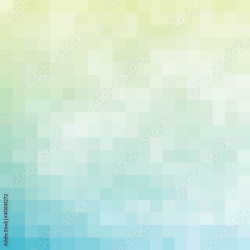 Abstract Green and Blue mosaic background. Vector background. Green and Blue mosaic. Pixel art background.