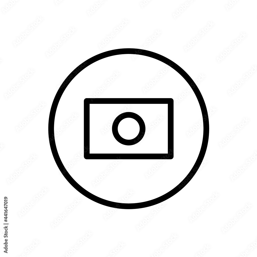 Money icon with rounded style Money icon with rounded style