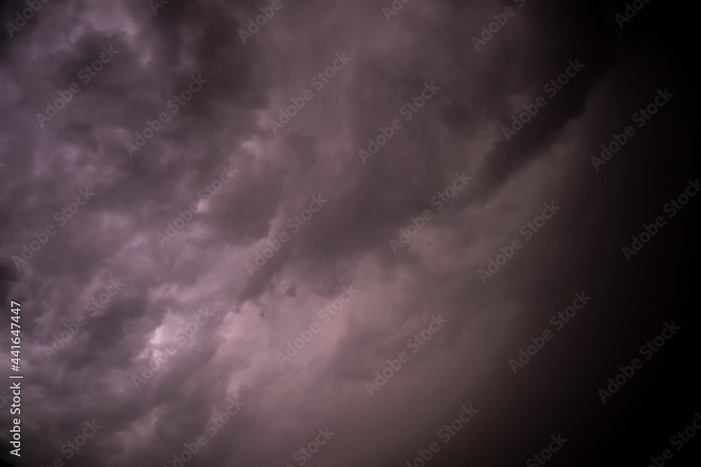 Obraz premium Gewitterwolken mit Blitz