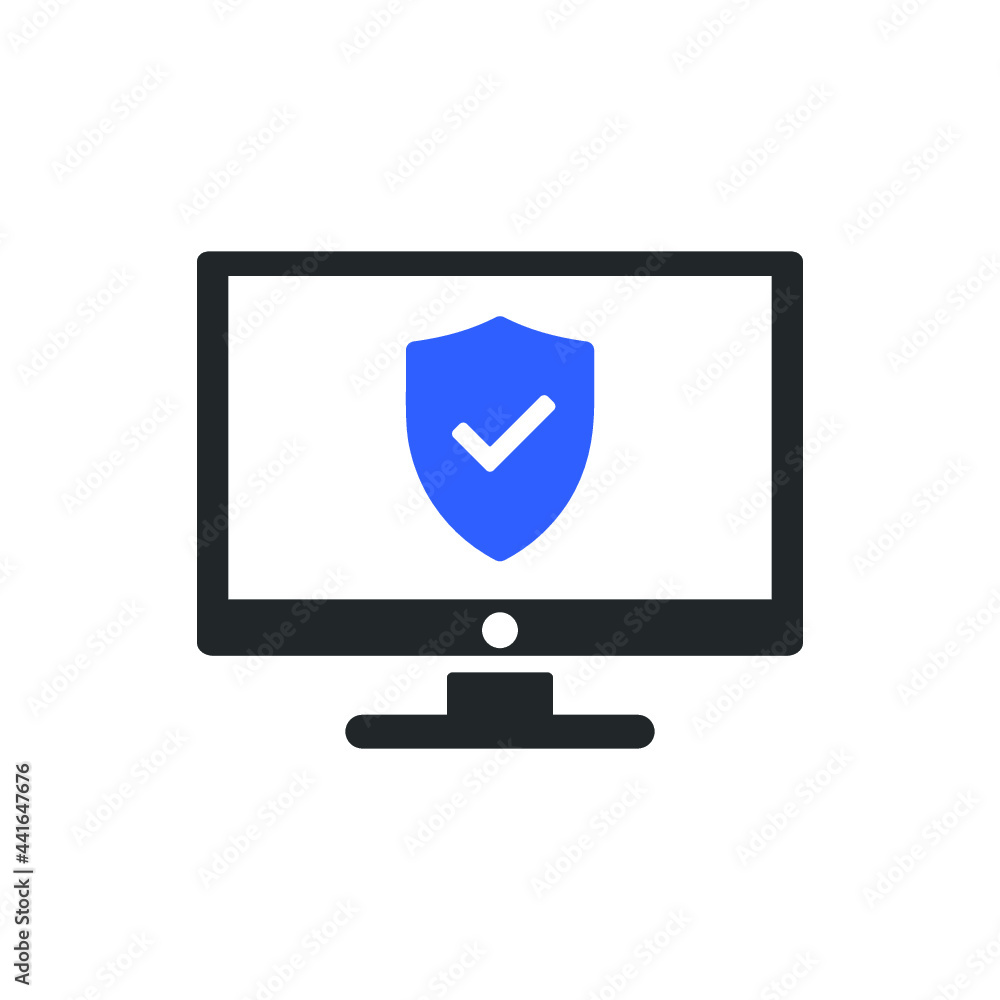 computer protection icon design vector computer protection icon design vector