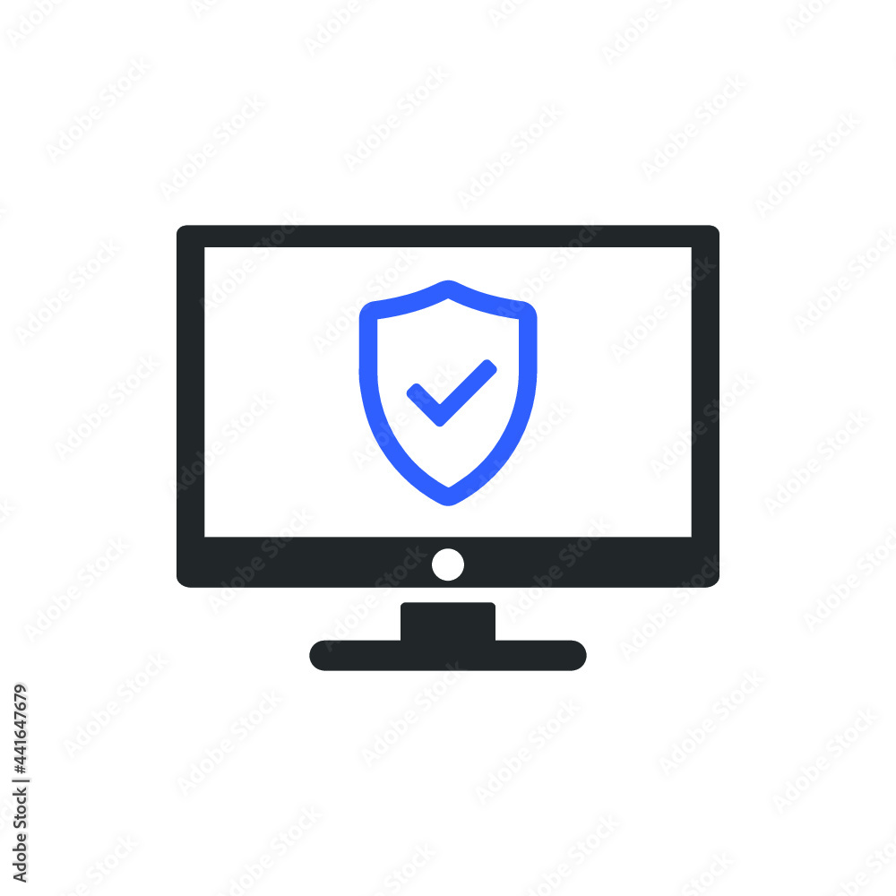 computer protection icon design vector computer protection icon design vector