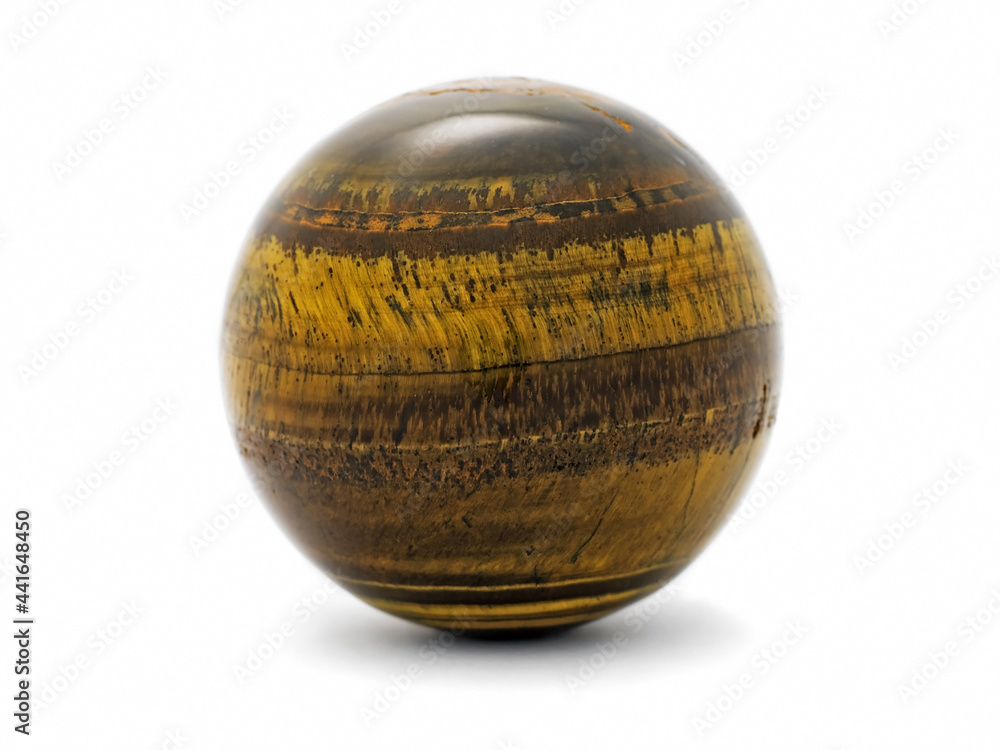 Yellow tiger eye ball