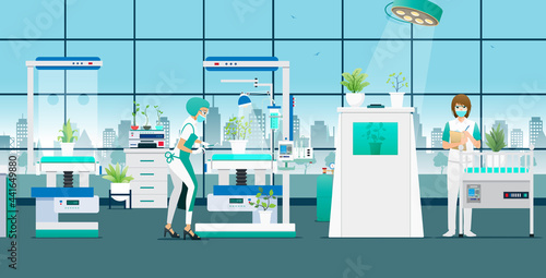 Scientists are researching and experimenting with plants to treat diseases.
