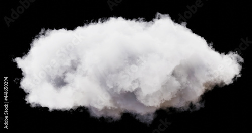 Shapes abstract cloud. Cloud icon. 3d rendering. Cloud 3d rendering. 