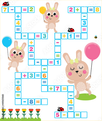 Crossword puzzle for children solve examples