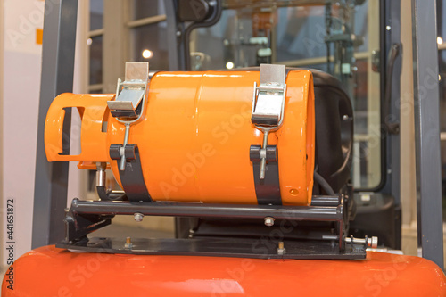 Obraz na płótnie Gas Bottle Forklift