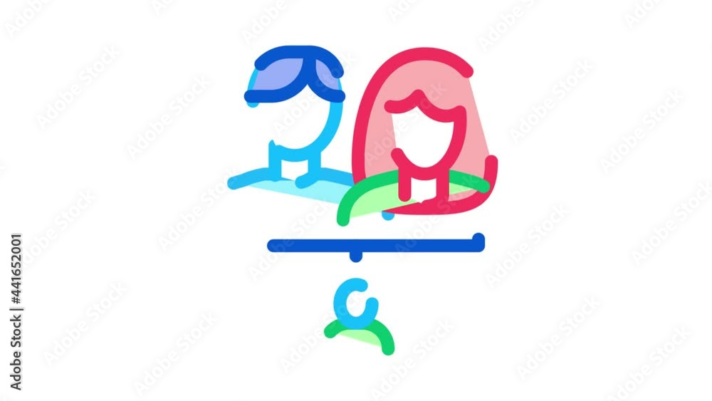 Man And Woman With Baby Icon Animation. color Man And Woman With Baby animated icon on white background Man And Woman With Baby Icon Animation. color Man And Woman With Baby animated icon on white background