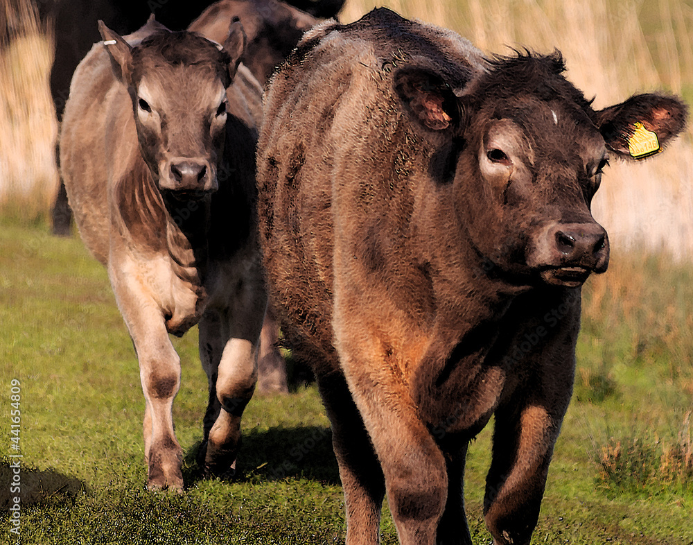 Fototapeta premium Young Bulls.