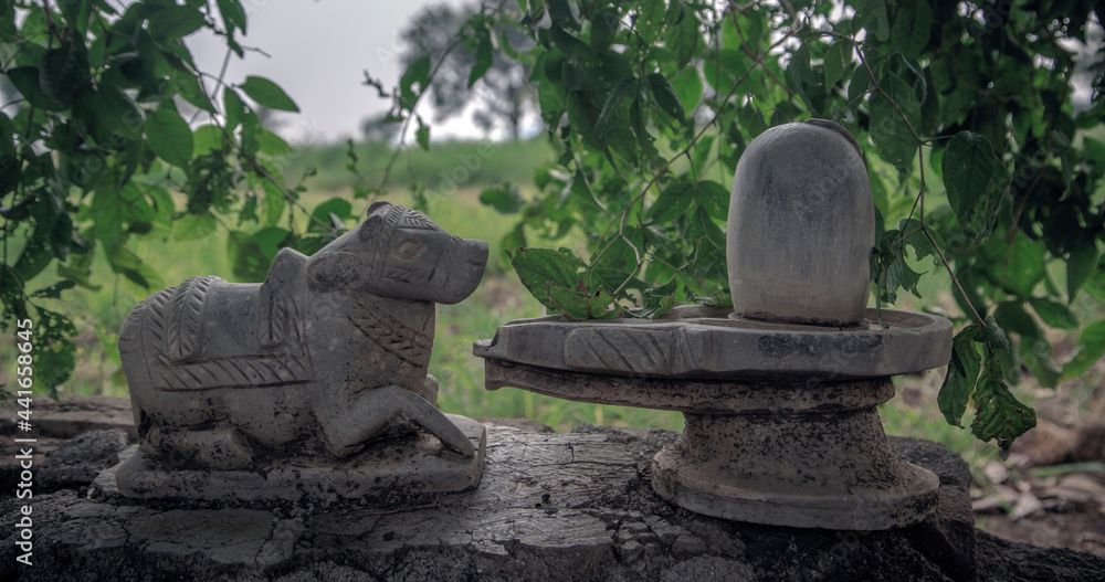 Obraz premium statue in the temple