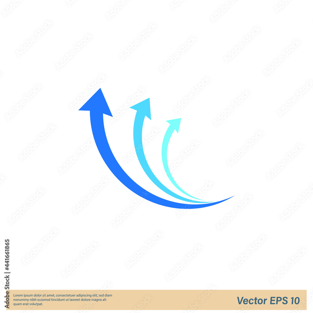 arrow up icon success symbol company logo template arrow up icon success symbol company logo template