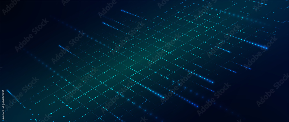 Quantum processing. Deep learning artificial intelligence. Future new technology for business or science presentation Quantum processing. Deep learning artificial intelligence. Future new technology for business or science presentation