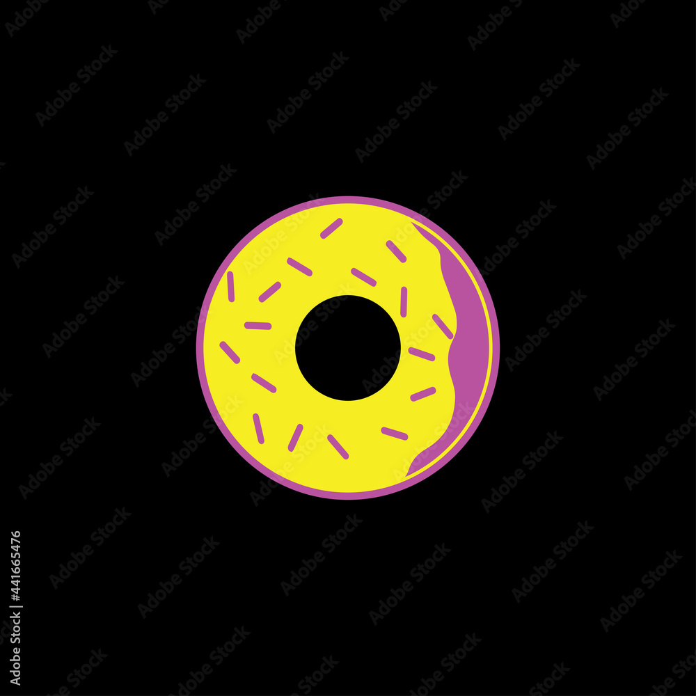 Simple doughnut vector shape Simple doughnut vector shape