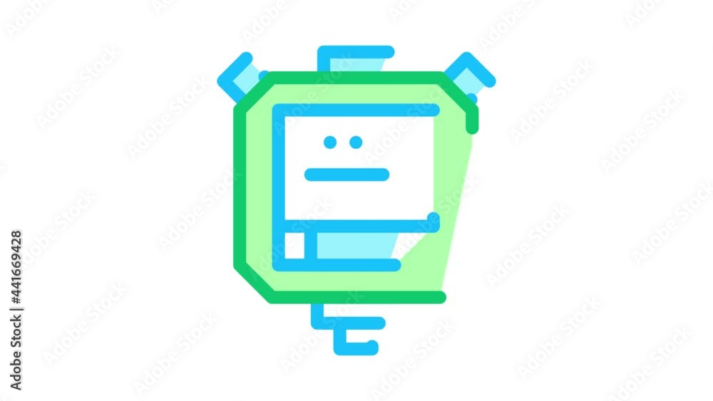 Stop Watch Icon Animation. color Stop Watch animated icon on white background Stop Watch Icon Animation. color Stop Watch animated icon on white background