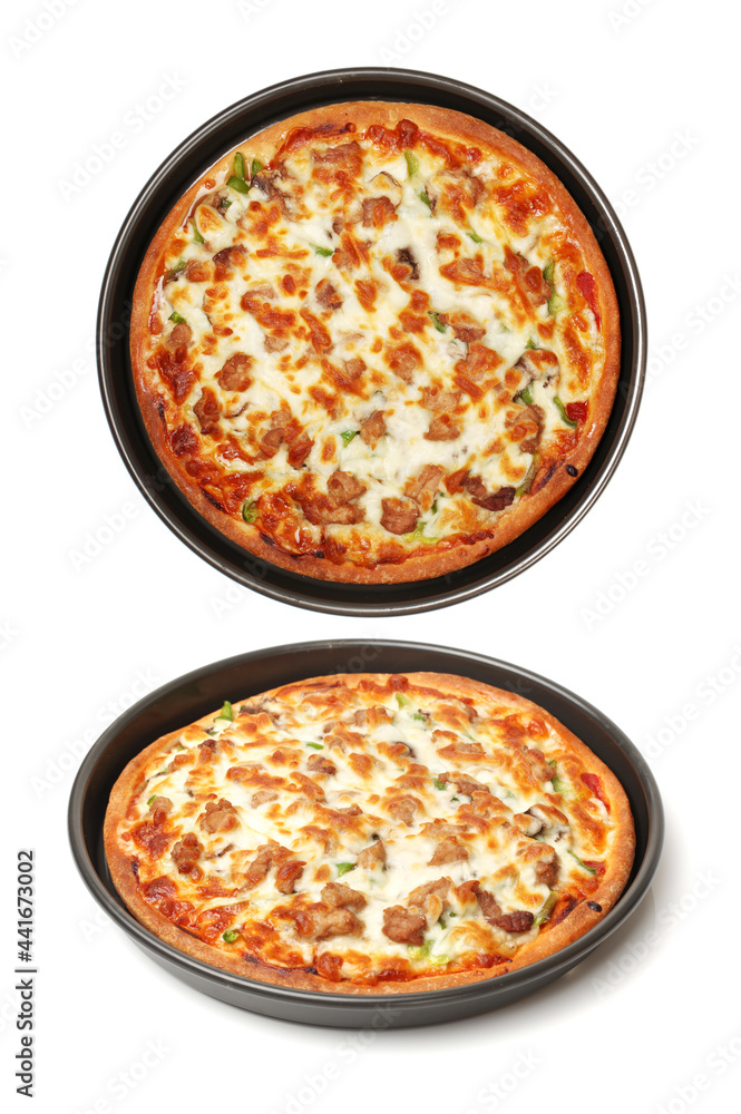pizza isolated on white background pizza isolated on white background