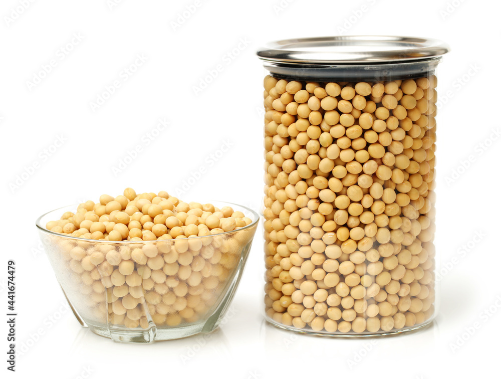 gold soybean isolated on white background gold soybean isolated on white background