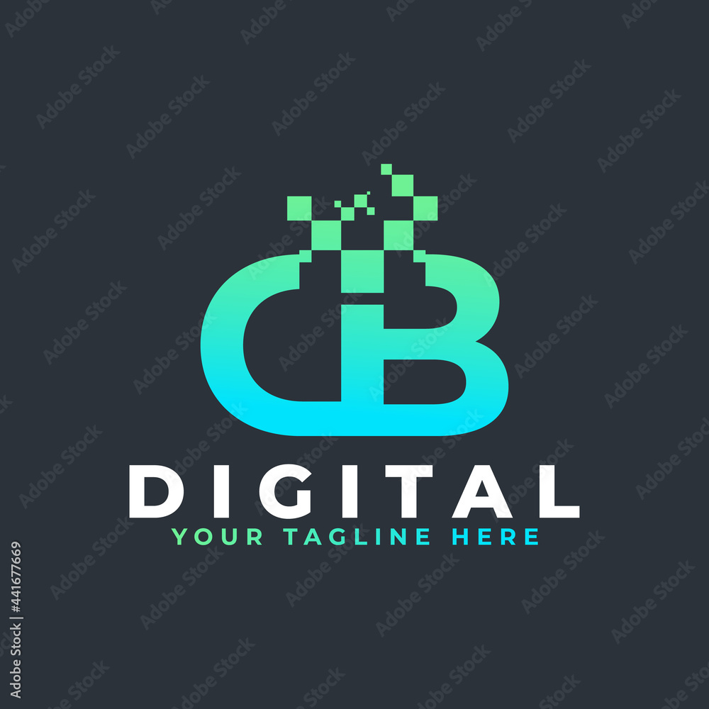 Tech Letter DB Logo. Blue and Green Geometric Shape with Square Pixel Dots. Usable for Business and Technology Logos. Design Ideas Template Element. Tech Letter DB Logo. Blue and Green Geometric Shape with Square Pixel Dots. Usable for Business and Technology Logos. Design Ideas Template Element.