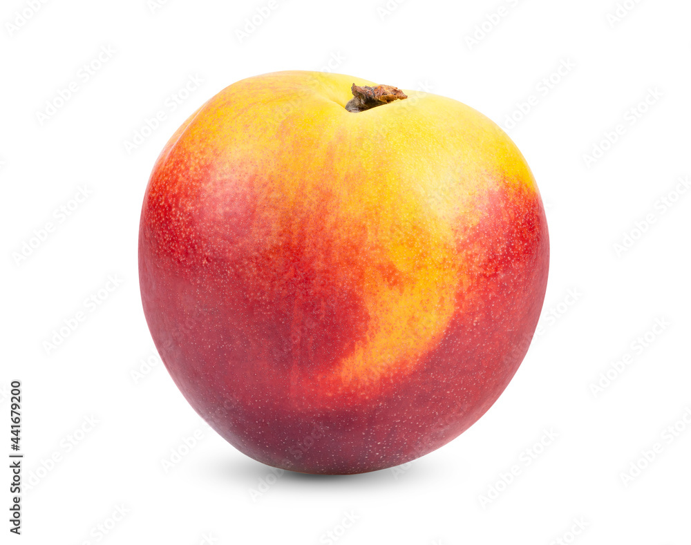 Nectarine fruit isolated on white background Nectarine fruit isolated on white background