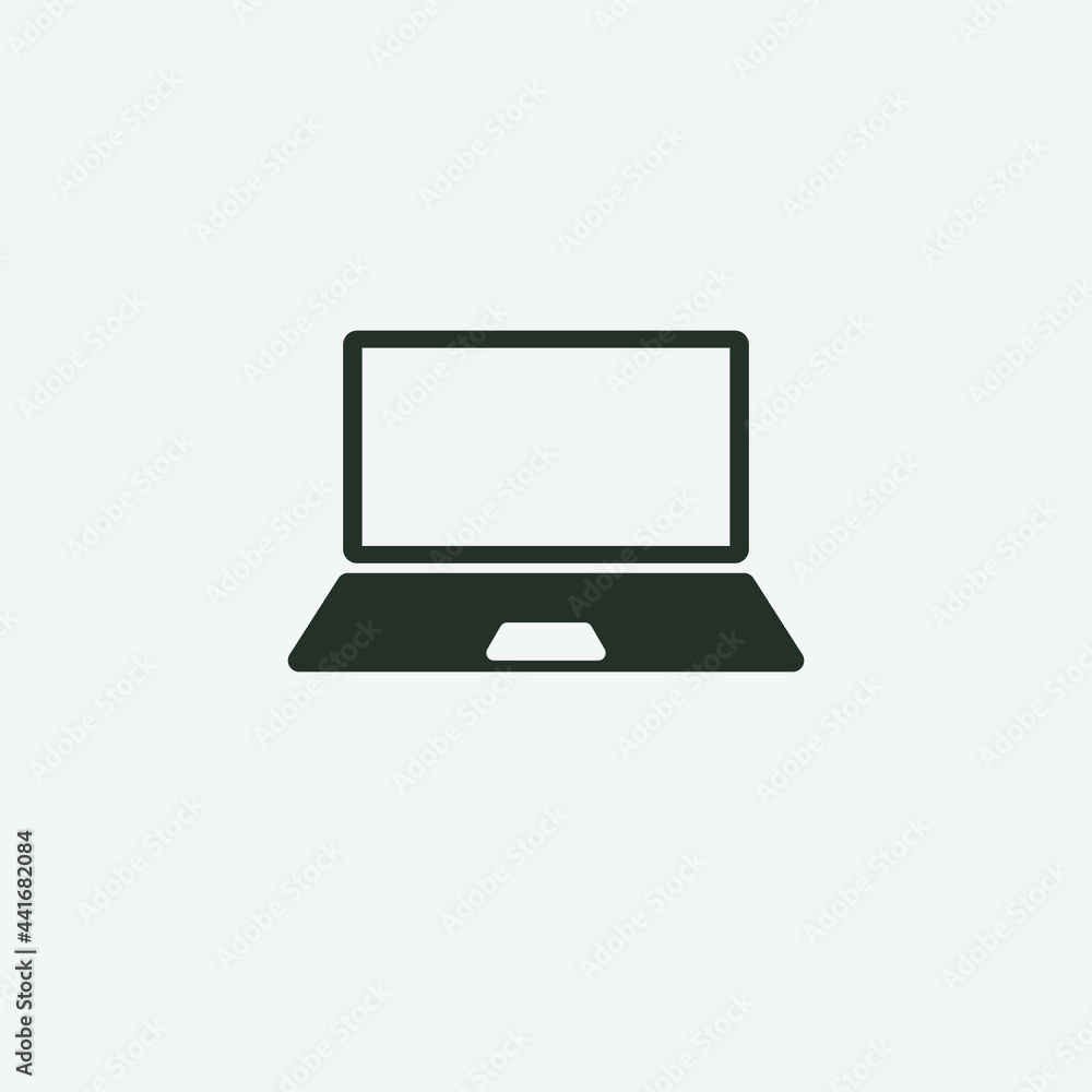 laptop vector icon illustration sign laptop vector icon illustration sign