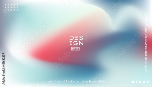 Abstract soft cloud background in pastel colorful gradation style. Modern blurred background.
