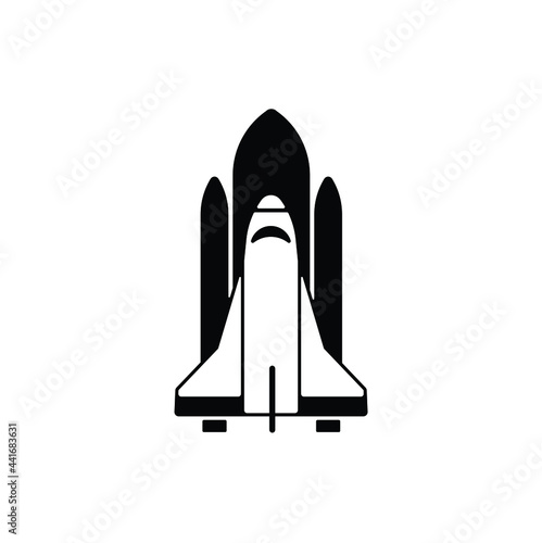 Spacecraft icon in trendy flat style isolated on white background. Symbol for your web site design, logo, app, UI. Vector illustration, EPS