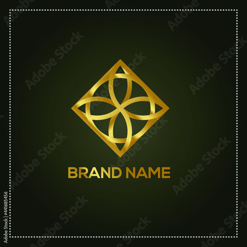 Geometric shape Logo Template for business photo