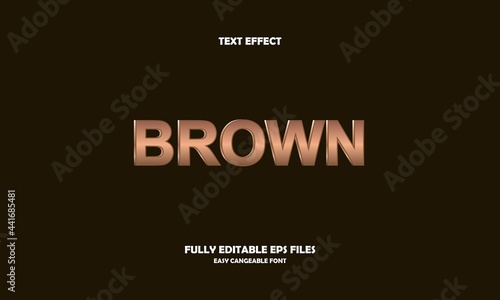 brown style editable text effect