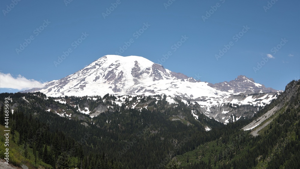 A View of the Beautiful Mount Rainier