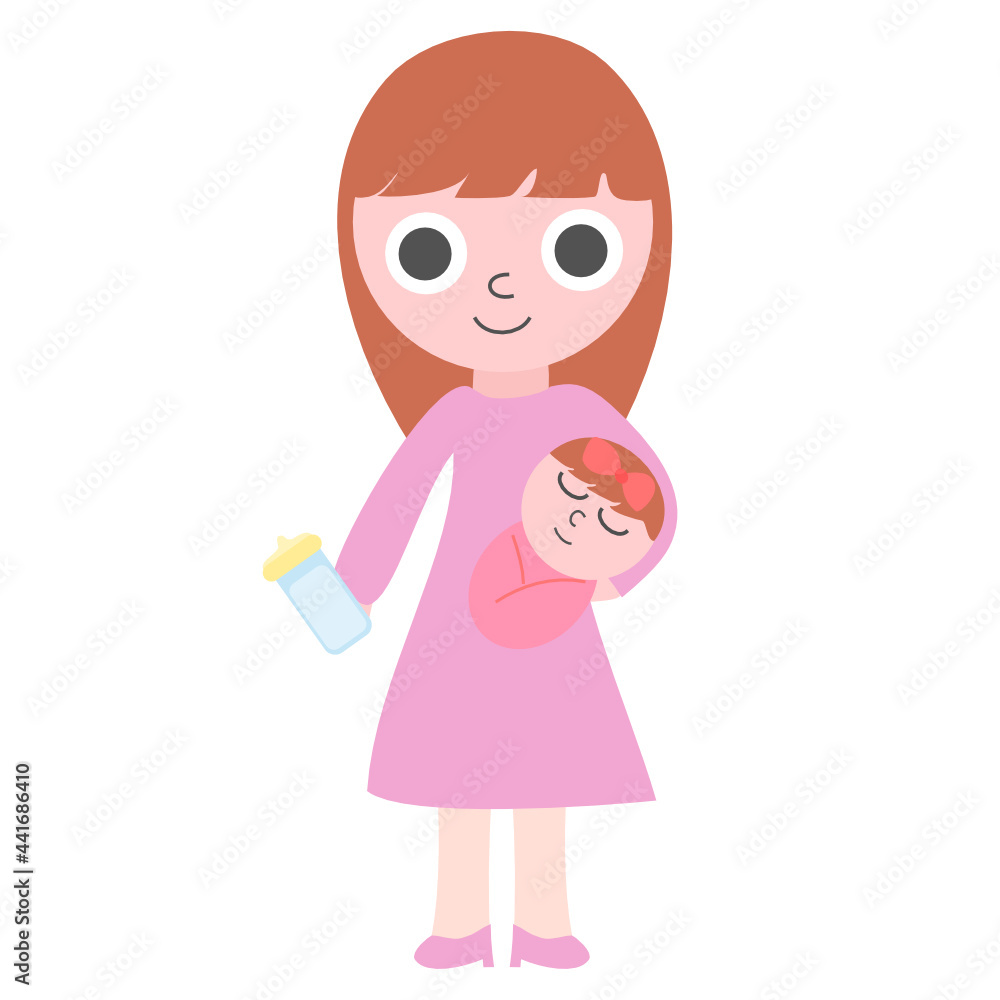 Happy mother's day card.Mom and child. Mother holding baby.Motherhood or family concept.Flat design.Cartoon charactor.Woman and infant.ector illustration.Sign, symbol, icon or logo. Happy mother's day card.Mom and child. Mother holding baby.Motherhood or family concept.Flat design.Cartoon charactor.Woman and infant.ector illustration.Sign, symbol, icon or logo.