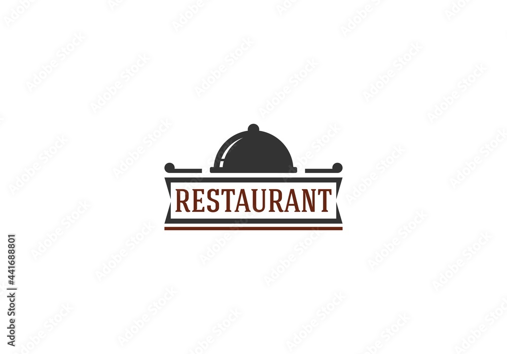restaurant logo in white background restaurant logo in white background