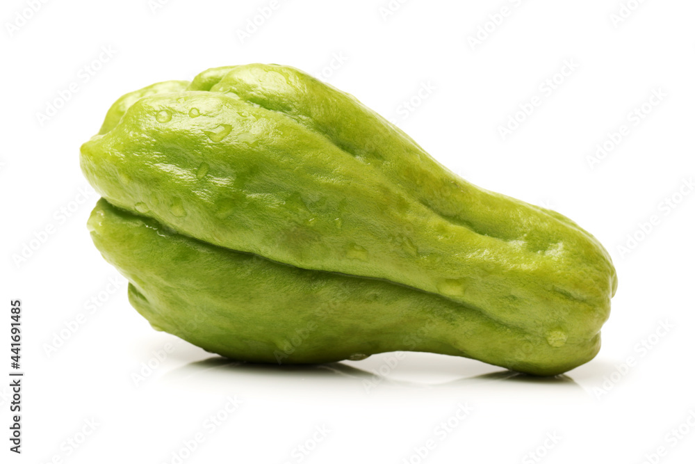 Chayote on white background Chayote on white background