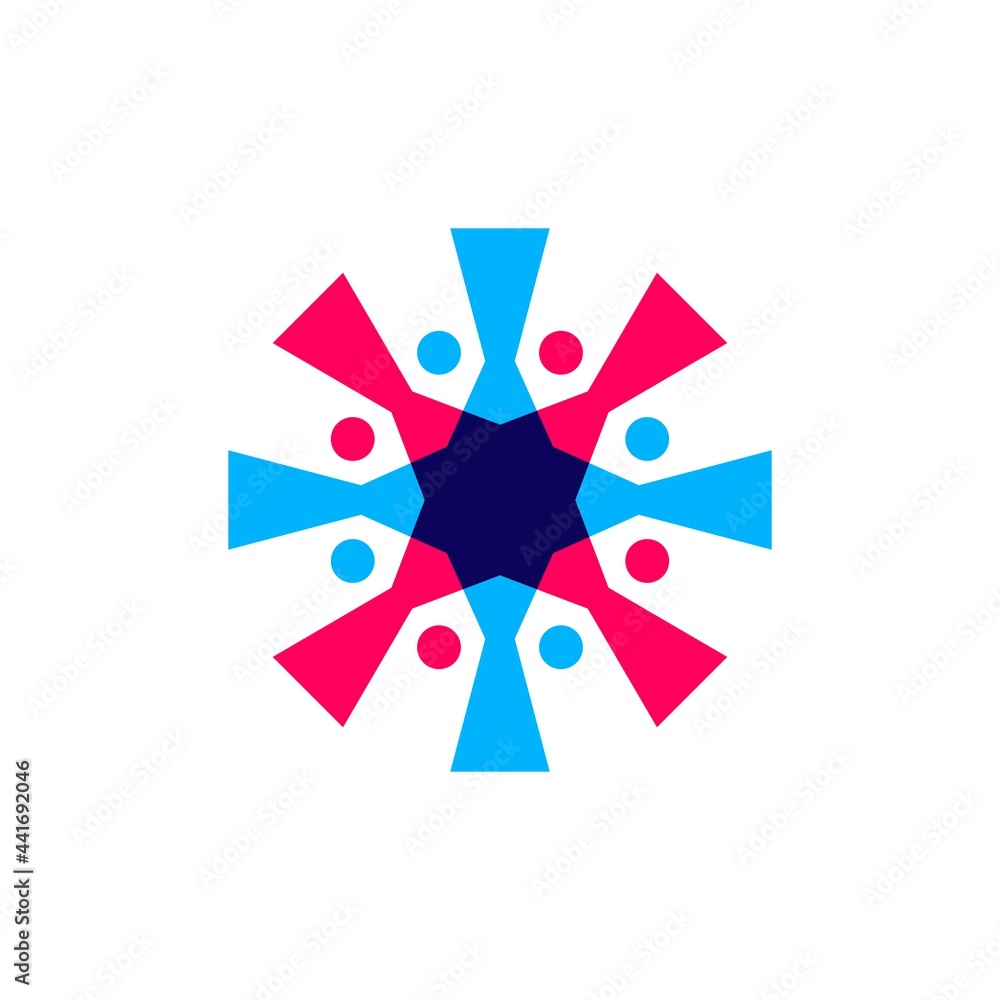 eight people overlapping family team work diversity logo vector icon illustration eight people overlapping family team work diversity logo vector icon illustration