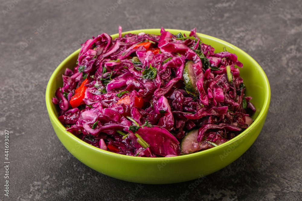 Pickled red cabbage with herbs Pickled red cabbage with herbs