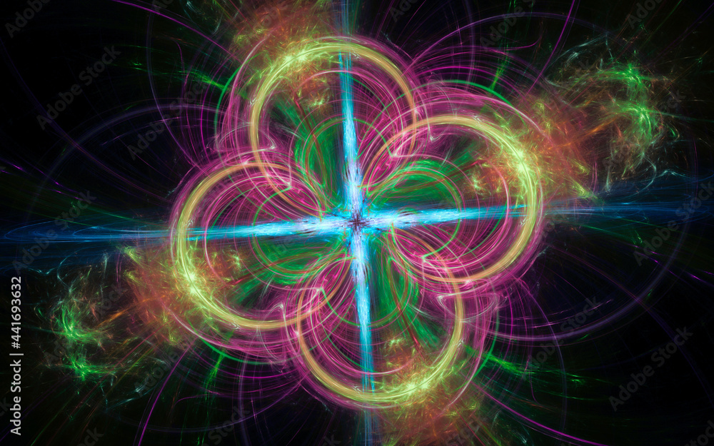 digital illustration abstract image generated from fractal fantastic flower with petals digital illustration abstract image generated from fractal fantastic flower with petals