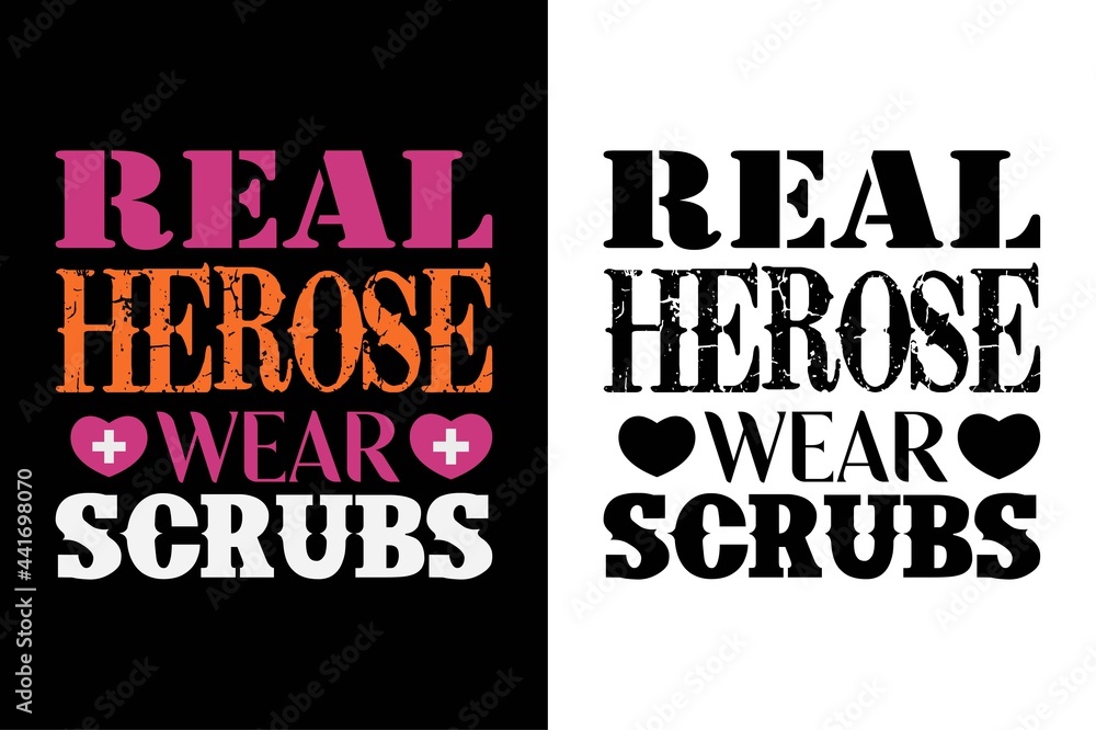 real herose wear scrubs t-shirt.nursing t- shirt