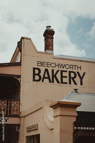 Signwriting on the side of the Beechworth Bakery building on Camp St. Beechworth, Victoria - December 22nd, 2020 photo