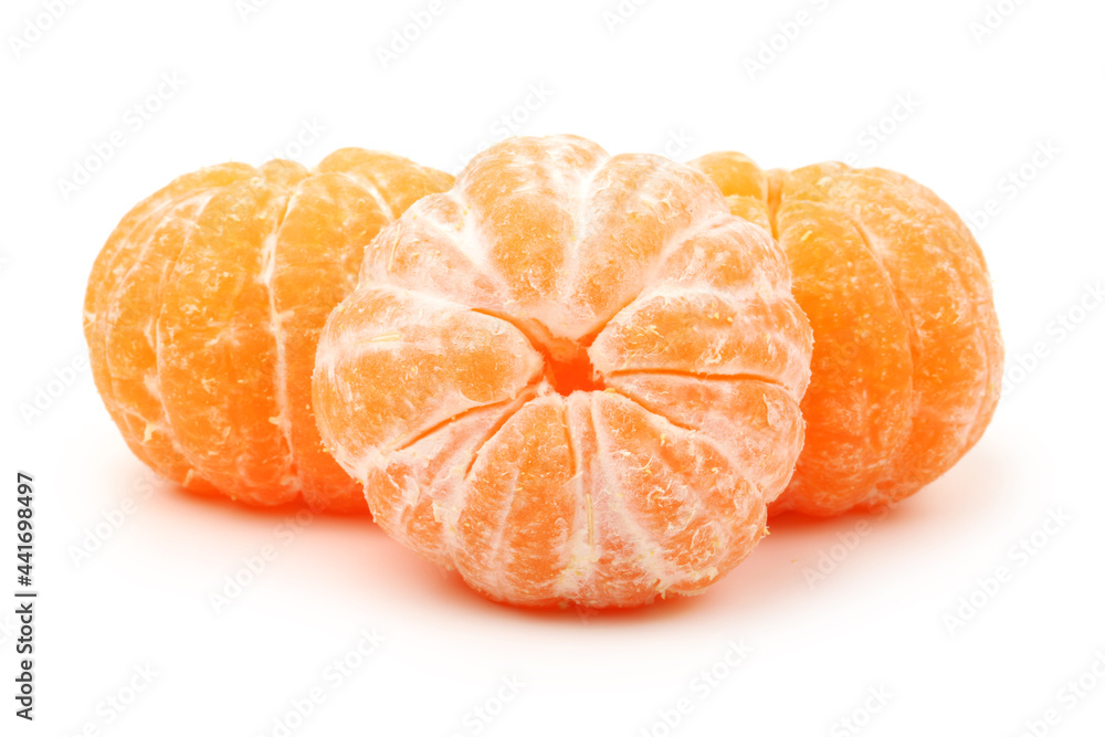 tangerine isolated on white background tangerine isolated on white background