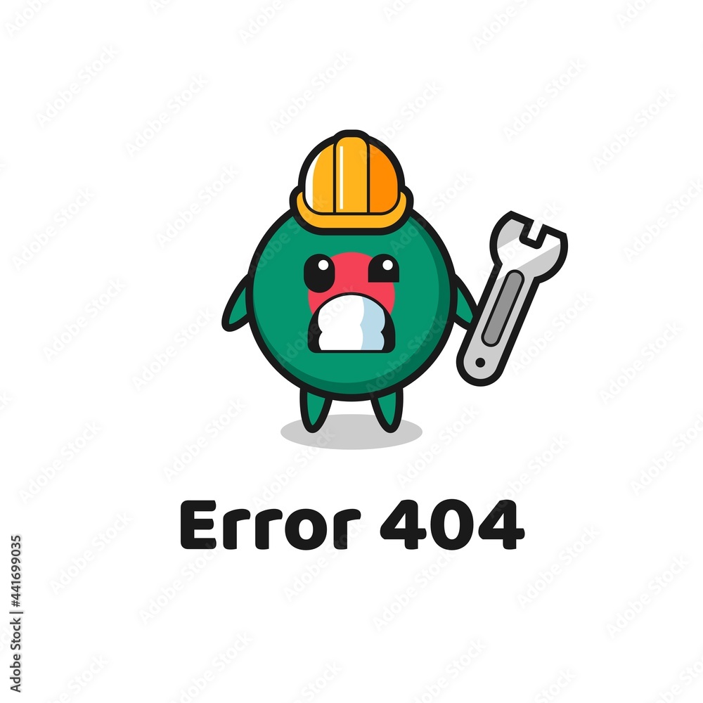 error 404 with the cute bangladesh flag badge mascot error 404 with the cute bangladesh flag badge mascot
