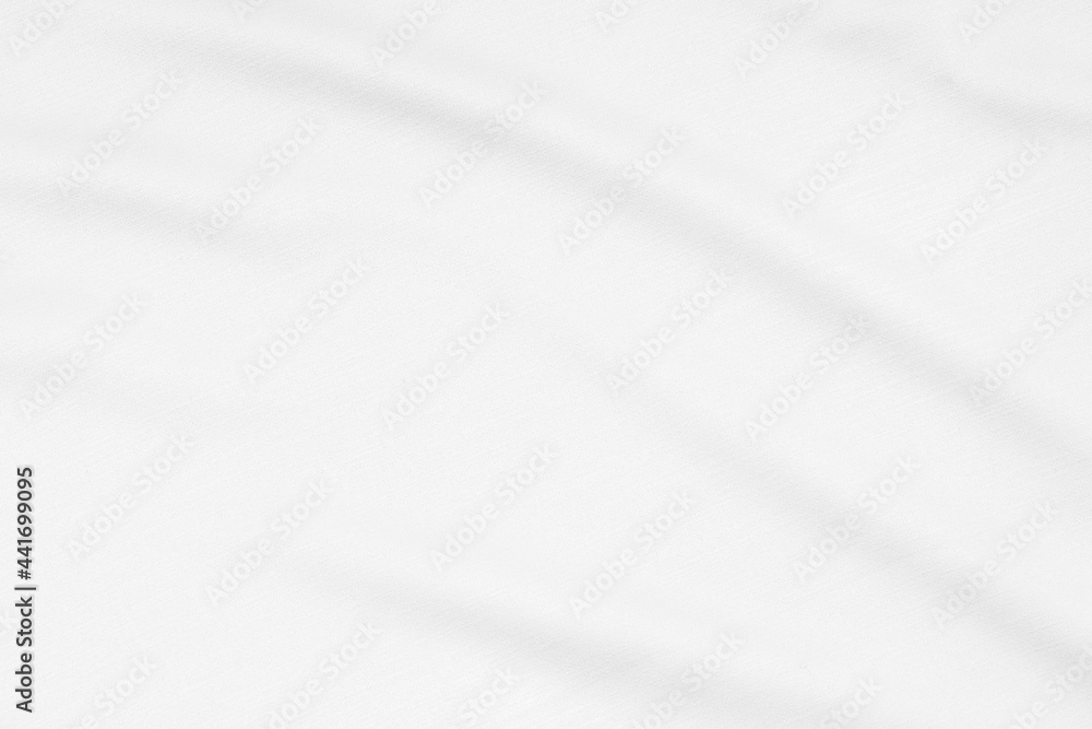 White fabric, cloth soft waves texture background.