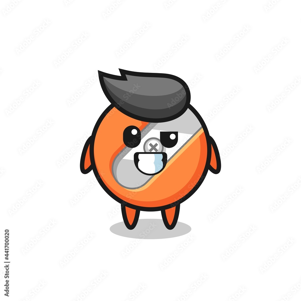 cute pencil sharpener mascot with an optimistic face cute pencil sharpener mascot with an optimistic face