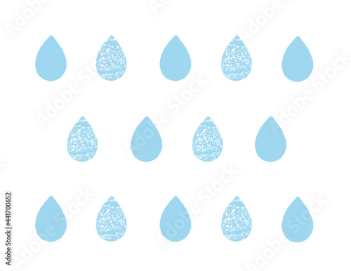 water drops set vector