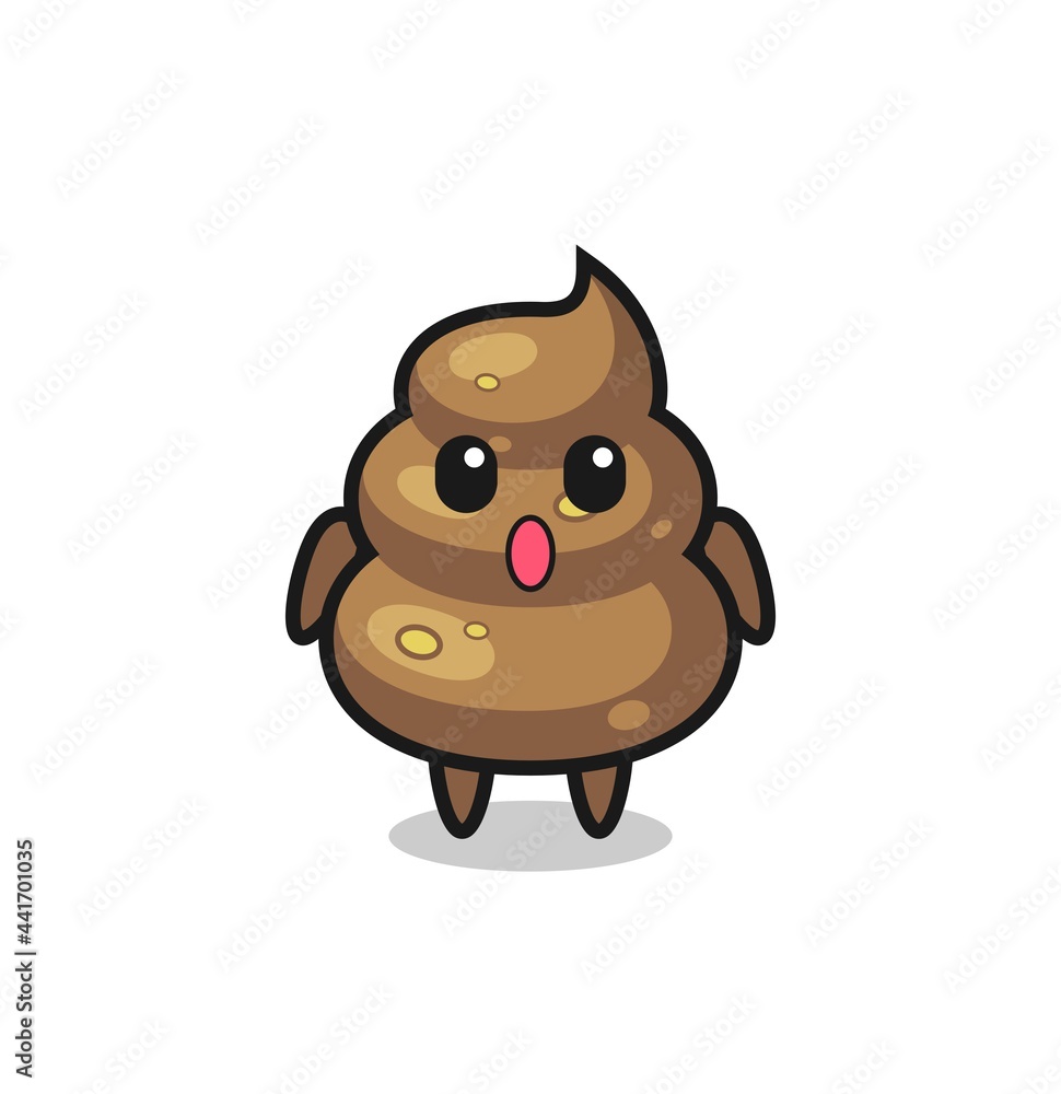 the amazed expression of the poop cartoon the amazed expression of the poop cartoon