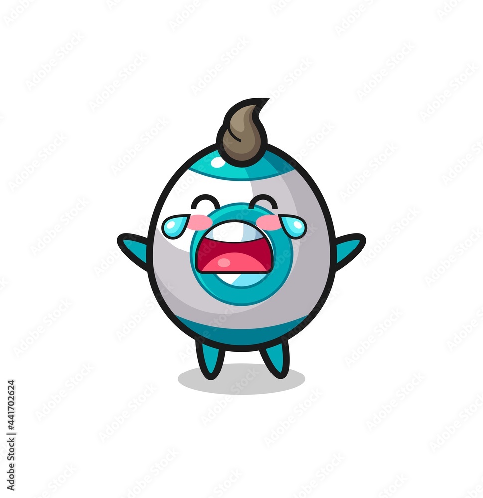 the illustration of crying rocket cute baby the illustration of crying rocket cute baby