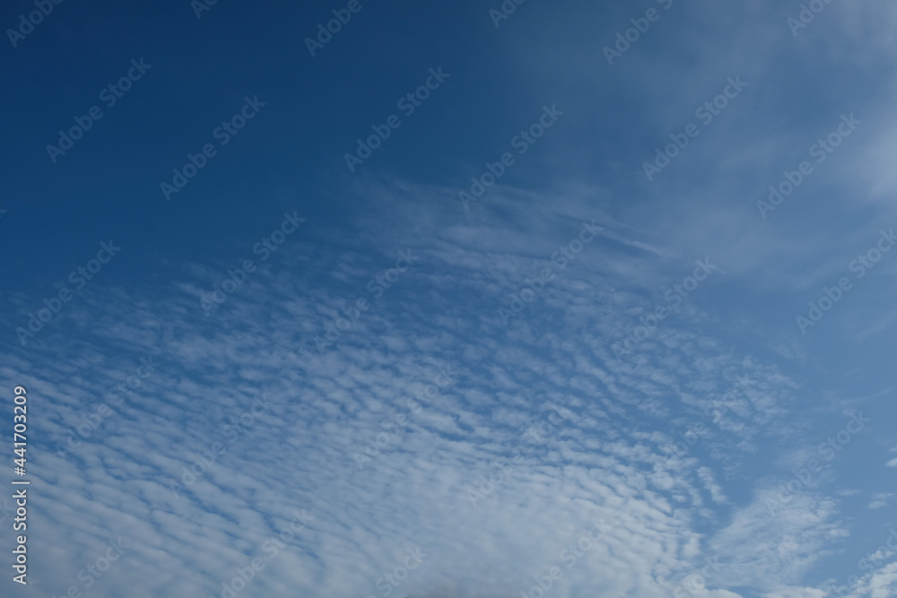 Nature's wonder creations / Cirrocumulus Clouds / Rare sight in equatorial climate to see blue sky and light cloud formations