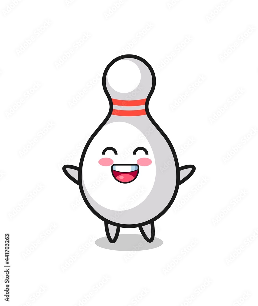 happy baby bowling pin cartoon character happy baby bowling pin cartoon character