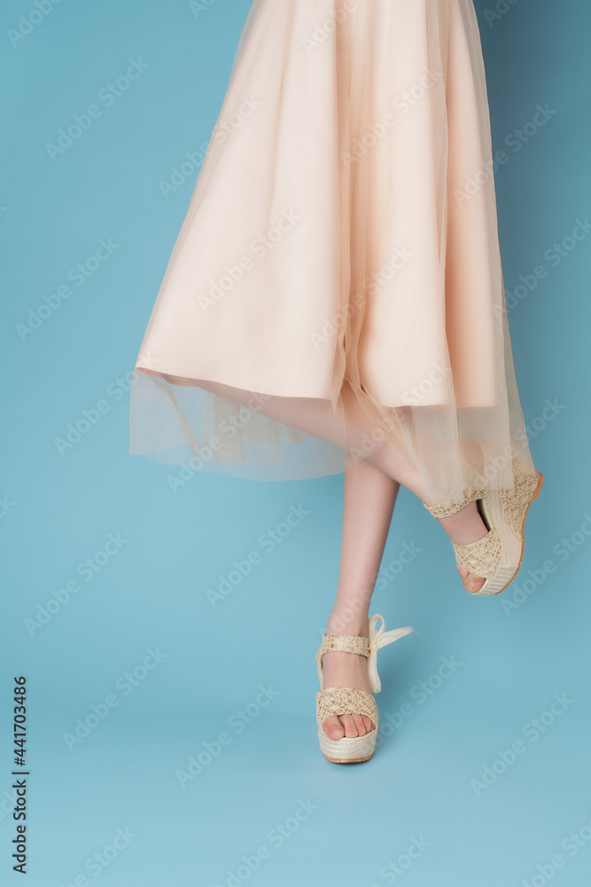 womens feet dresses fashion shoes close-up womens feet dresses fashion shoes close-up