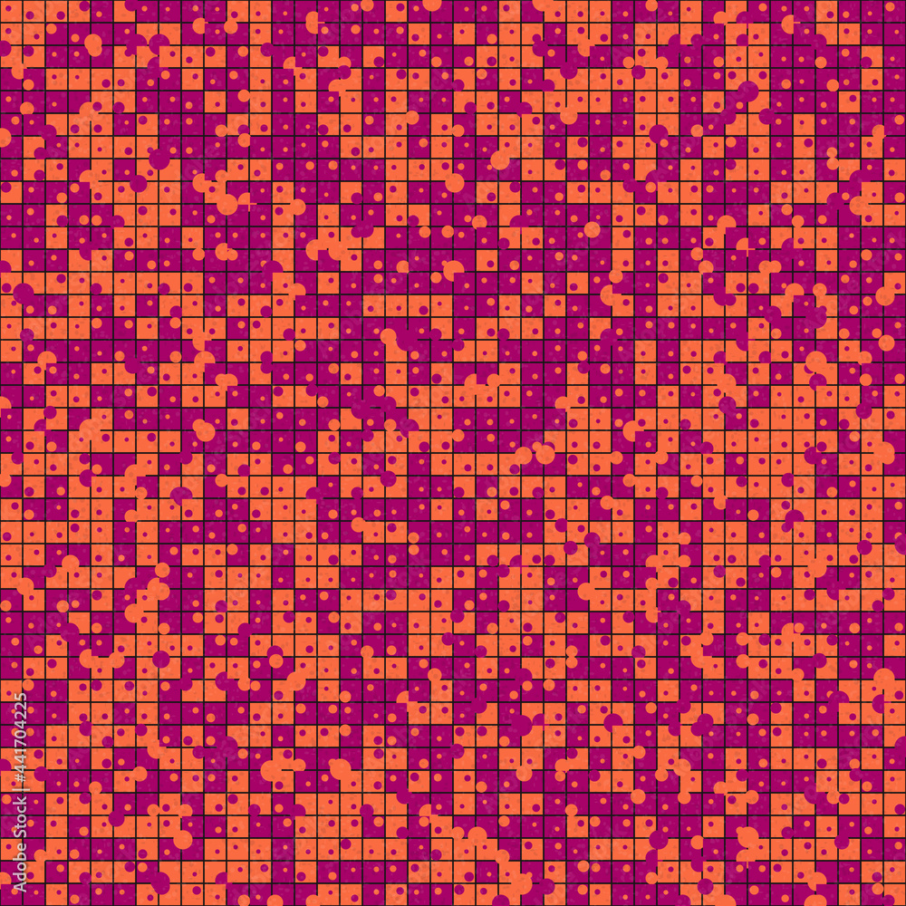 Fototapeta premium Abstract Geometric Pattern generative computational art illustration