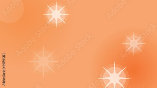 光る背景　オレンジ色