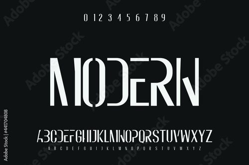 Alphabet typeface vector font. Abstract modern alphabet fonts. Typography design digital music future creative font. vector illustration font Typography fonts regular uppercase and lowercase.handwritt