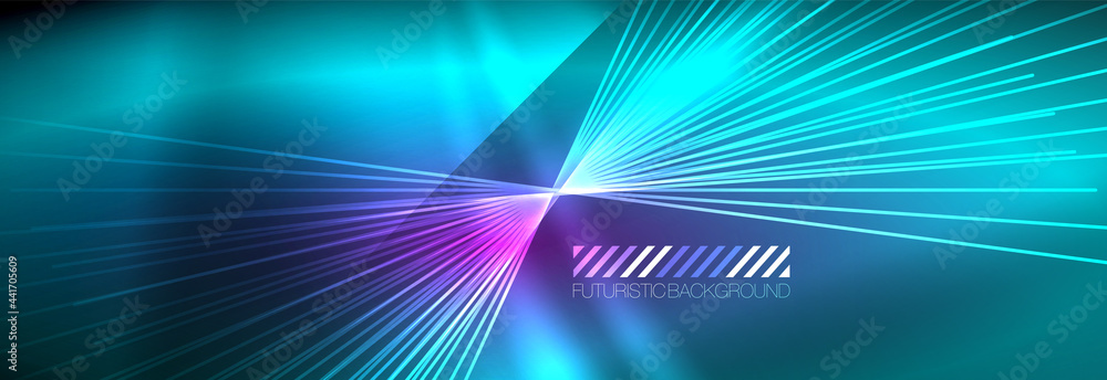 Neon dynamic beams vector abstract wallpaper background. Wallpaper background, design templates for business or technology presentations, internet posters or web brochure covers Neon dynamic beams vector abstract wallpaper background. Wallpaper background, design templates for business or technology presentations, internet posters or web brochure covers