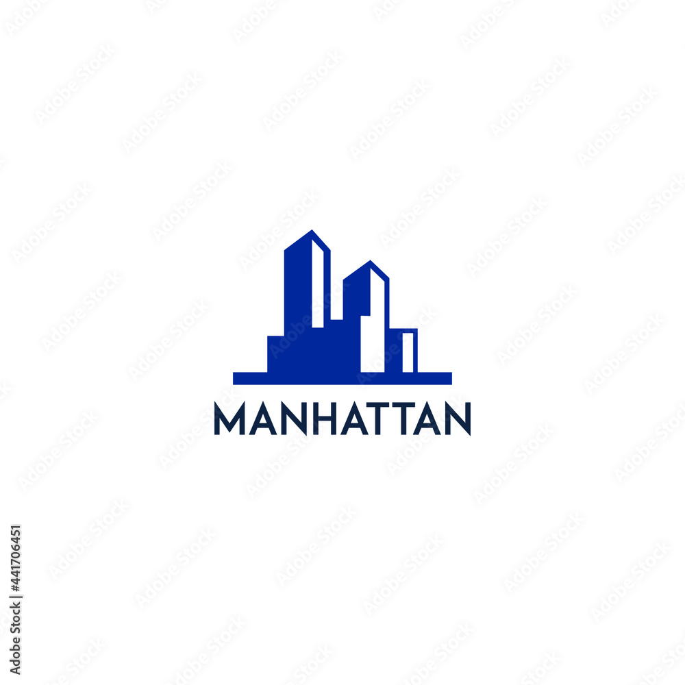 Manhattan City Logo Simple